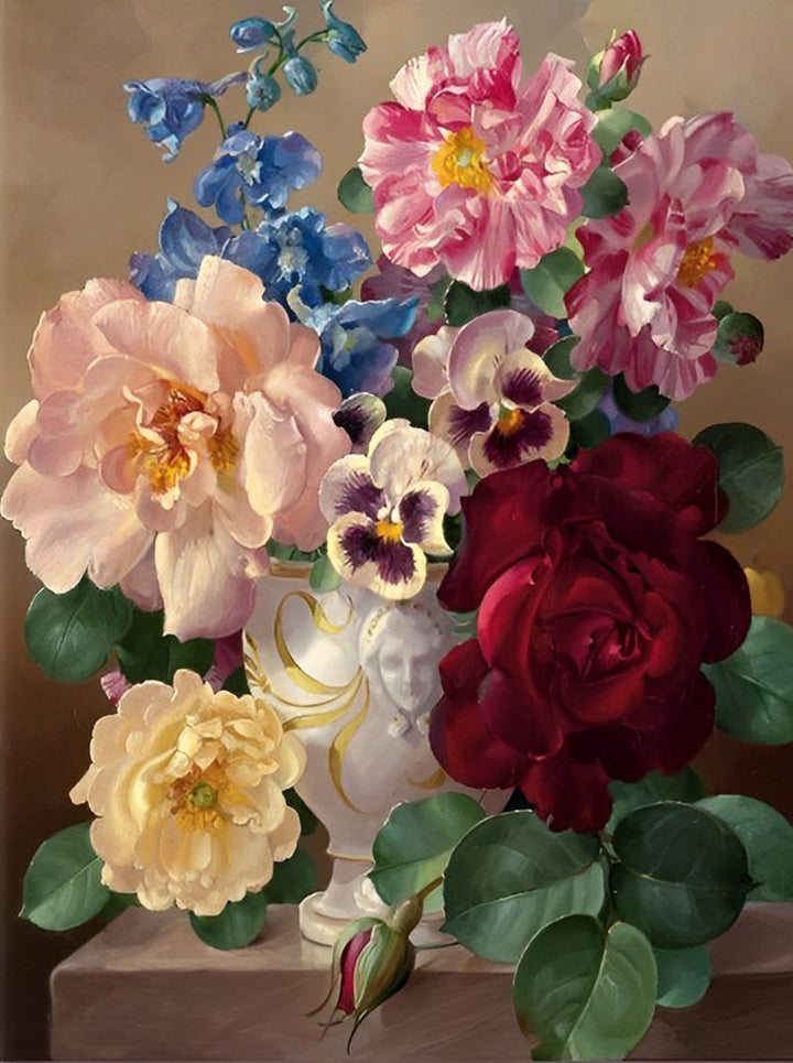 Diverse Soorten Bloemen Diamond Painting