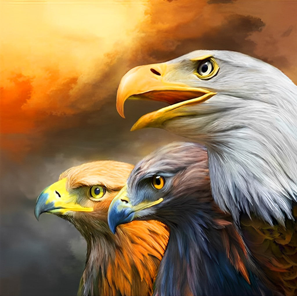 drie Adelaars Diamond Painting