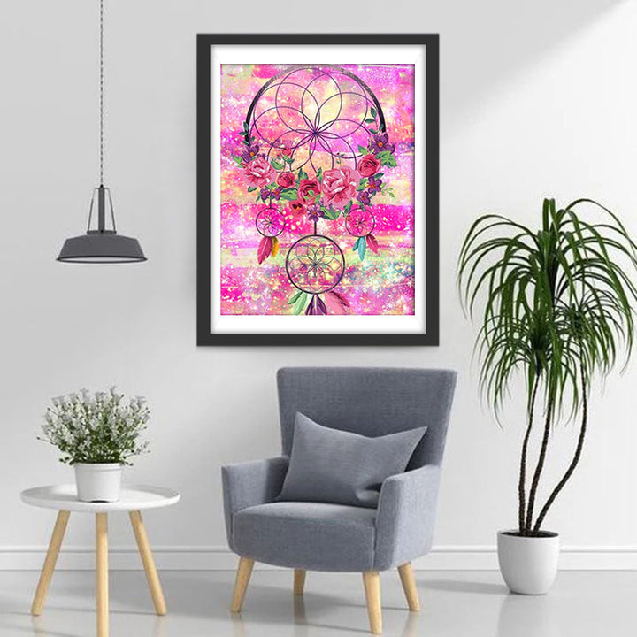 Dromenvanger met Rozen Diamond Painting