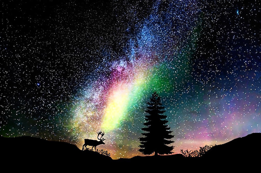 Dromerige Sterrennacht Diamond Painting