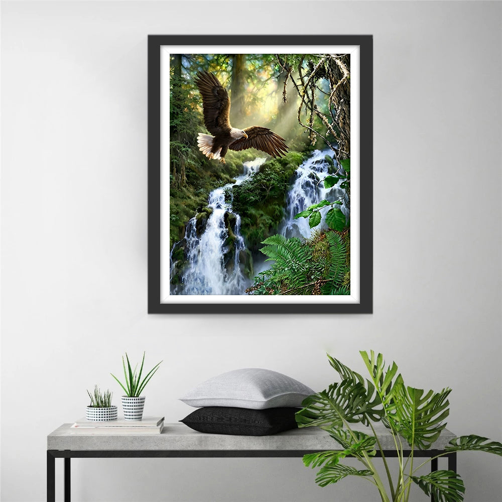 Een Adelaar in het Bos Diamond Painting