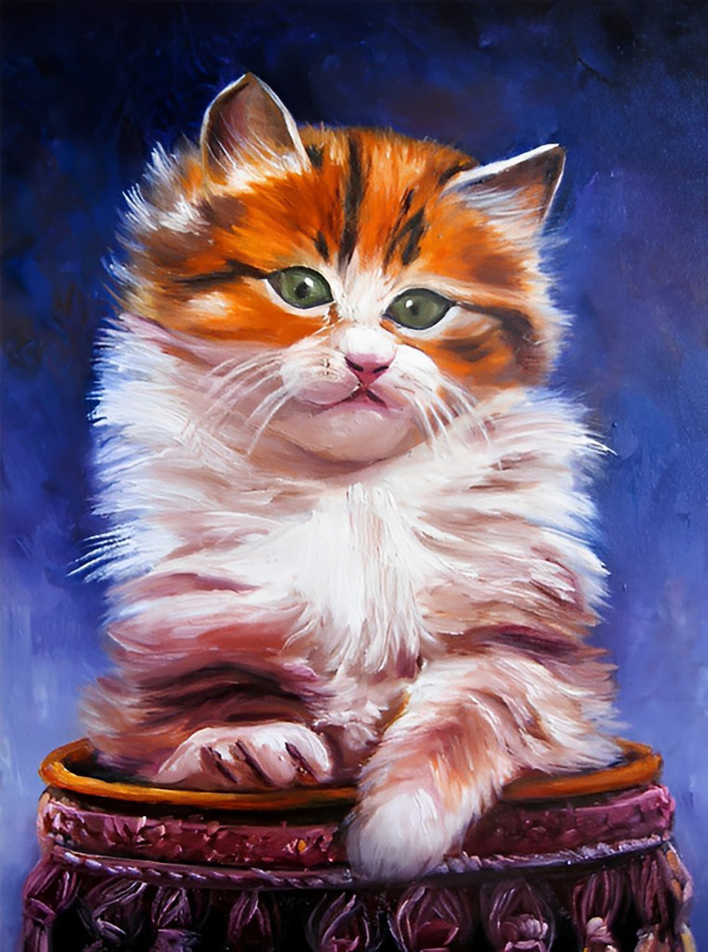 Een Arrogante Kitten Diamond Painting