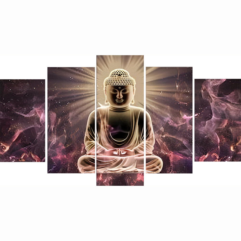 Een Boeddhabeeld in Meditatie 5 Platen Diamond Painting