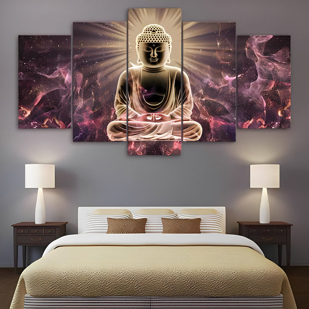 Een Boeddhabeeld in Meditatie 5 Platen Diamond Painting