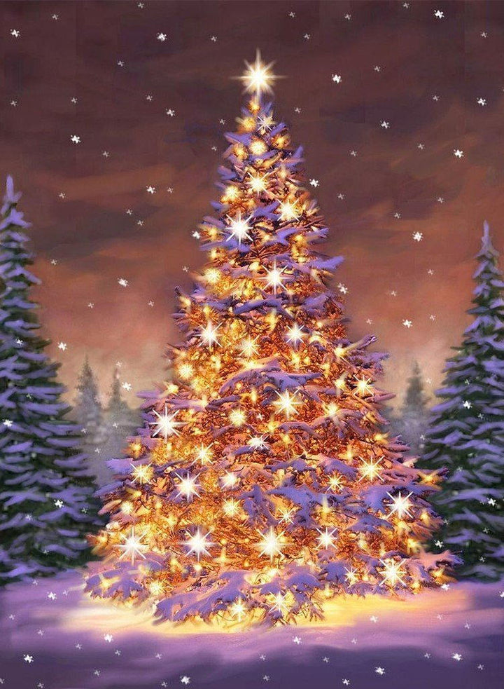 Een Boom vol Lichtjes Diamond Painting