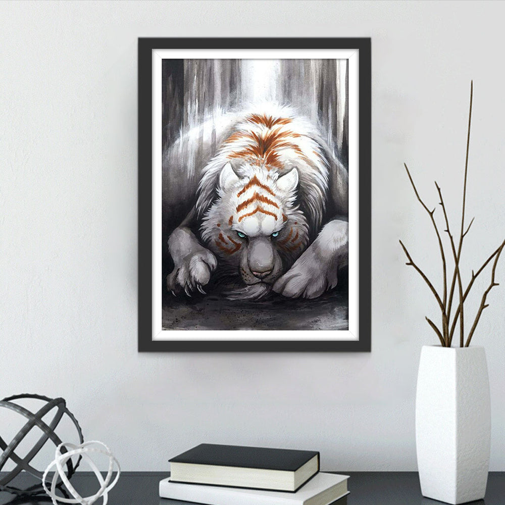 Een Boze Tijger Diamond Painting