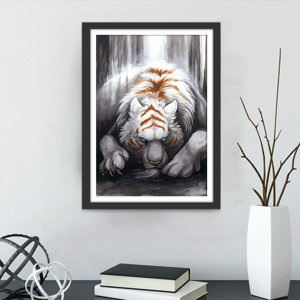 Een Boze Tijger Diamond Painting
