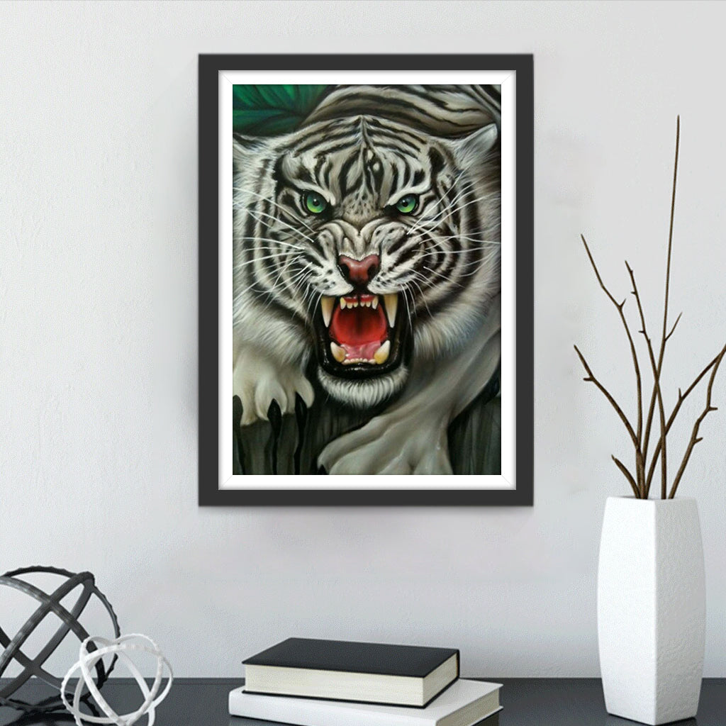 Een Boze Tijger Diamond Painting