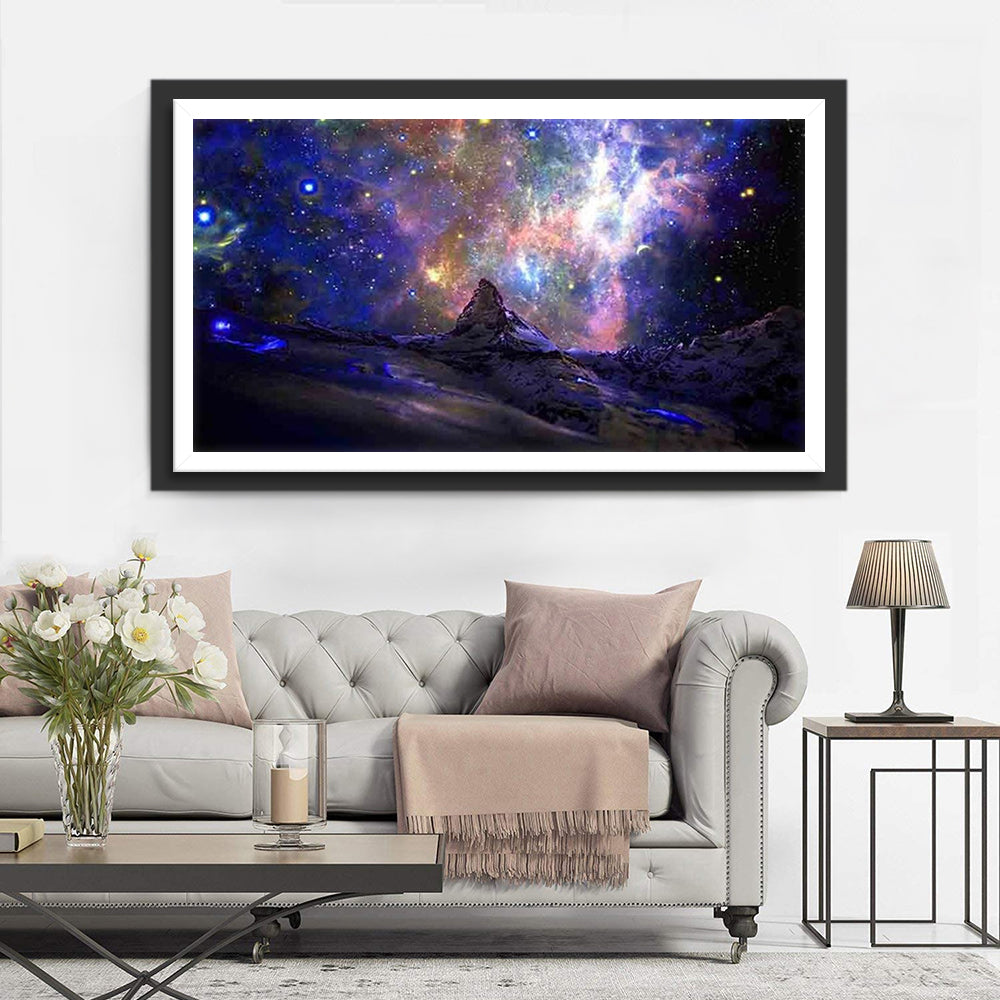 Een Dromerige Kleurenzee van het Kosmische Geweld Diamond Painting
