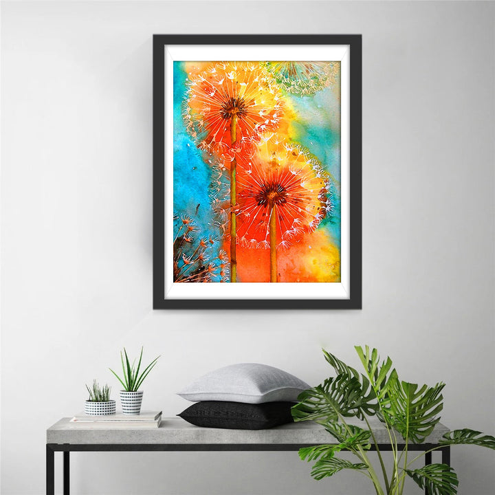 Een Fantasierijke Explosie van Levenskracht en Kleur Diamond Painting