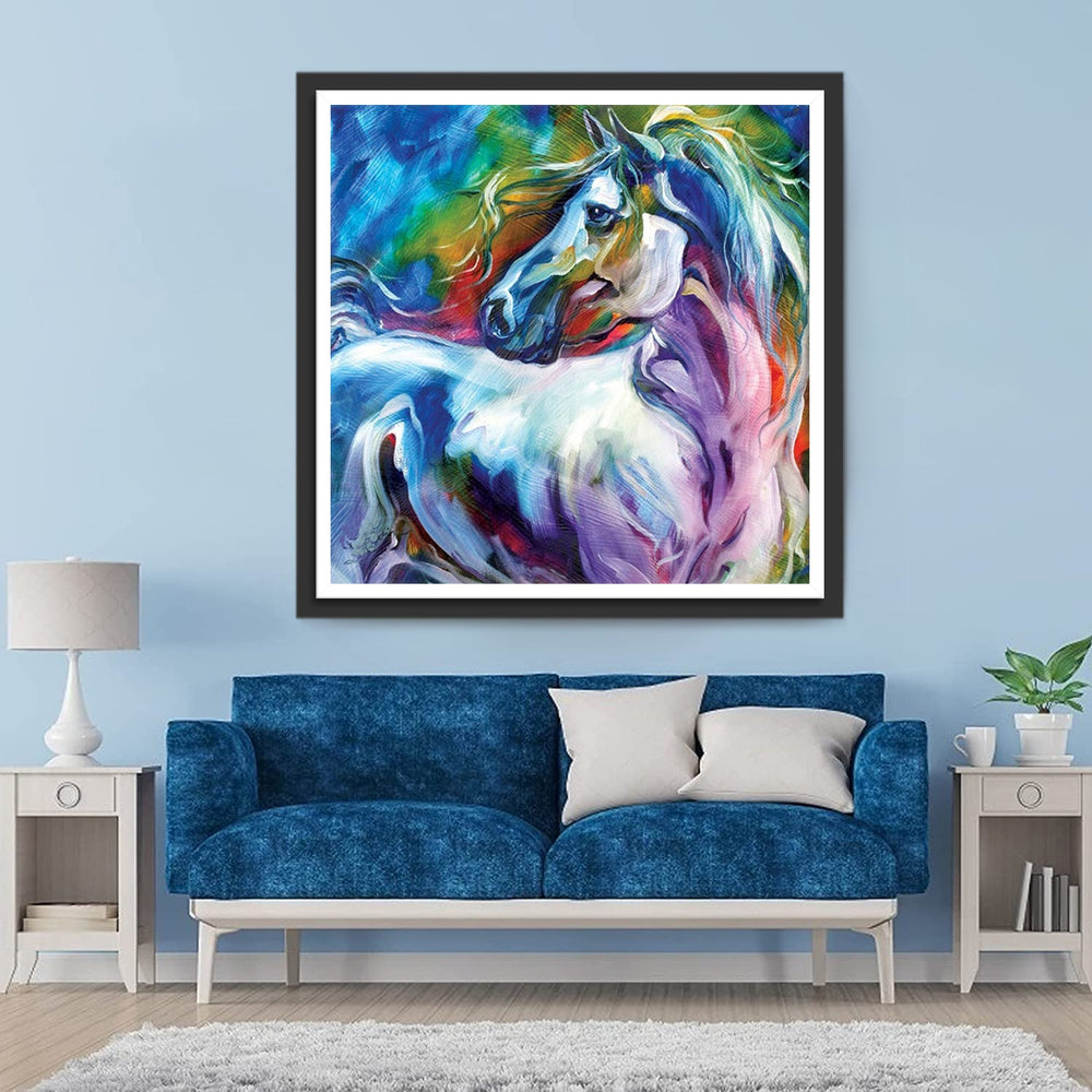 Een Gekleurd Paard Diamond Painting