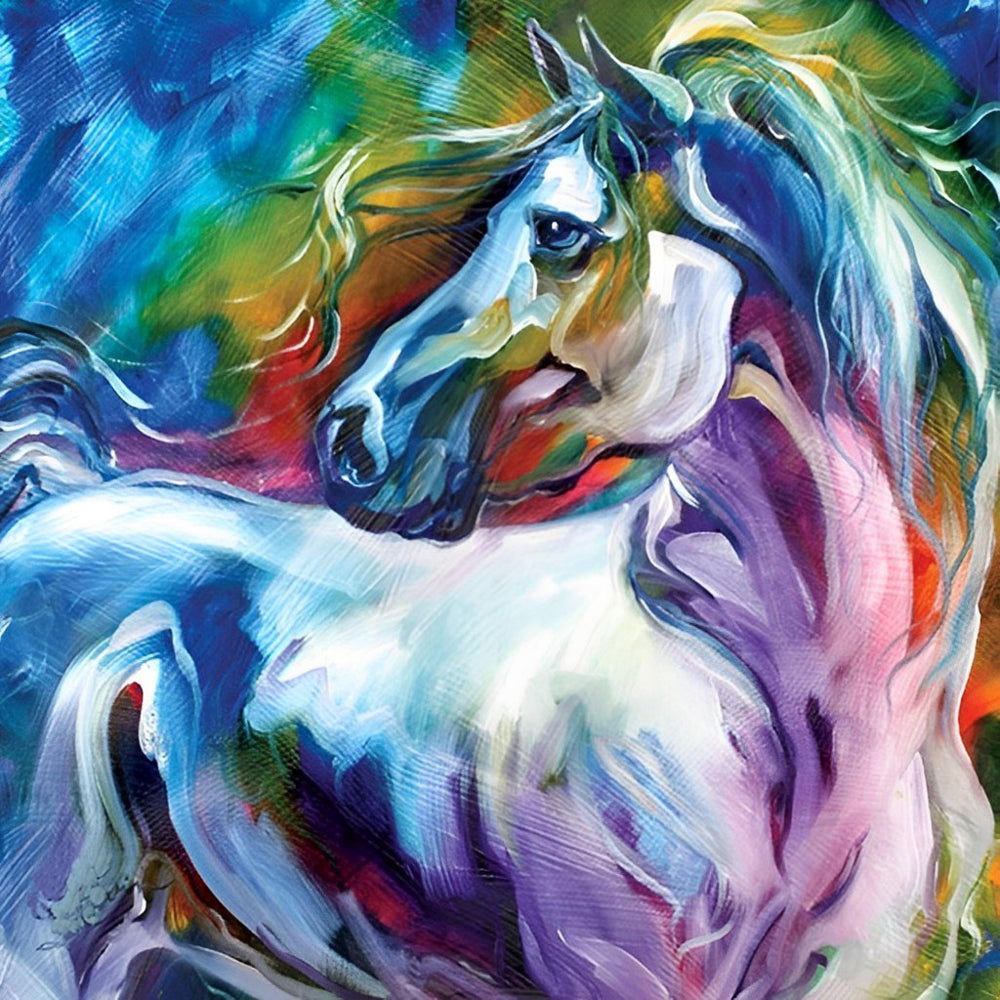 Een Gekleurd Paard Diamond Painting