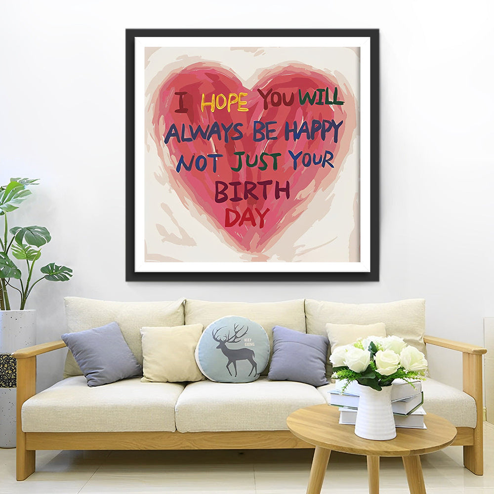Een Gelukswens voor Alle Dagen Diamond Painting