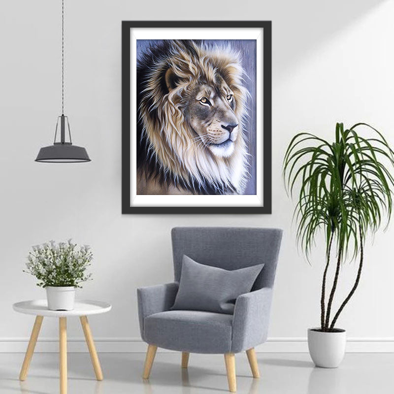 Een Grote Leeuw Diamond Painting