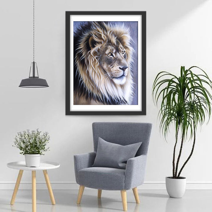 Een Grote Leeuw Diamond Painting