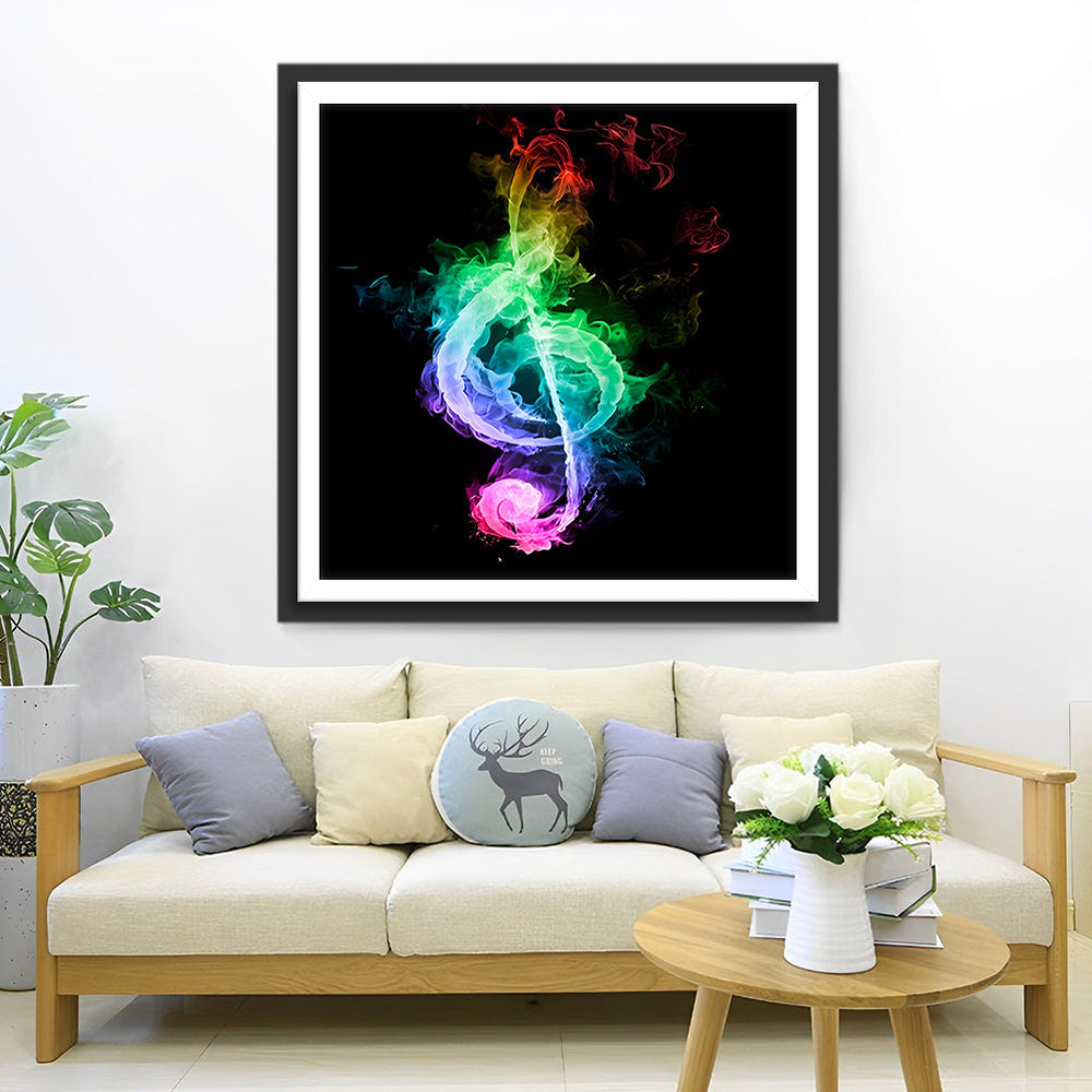 Een Klankteken in de Nevel Diamond Painting