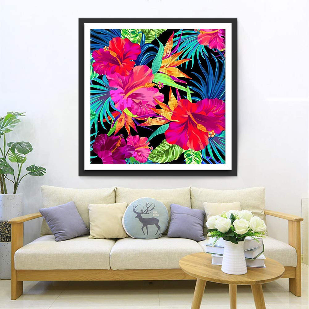 Een Kleurrijk Bloemenparadijs Diamond Painting