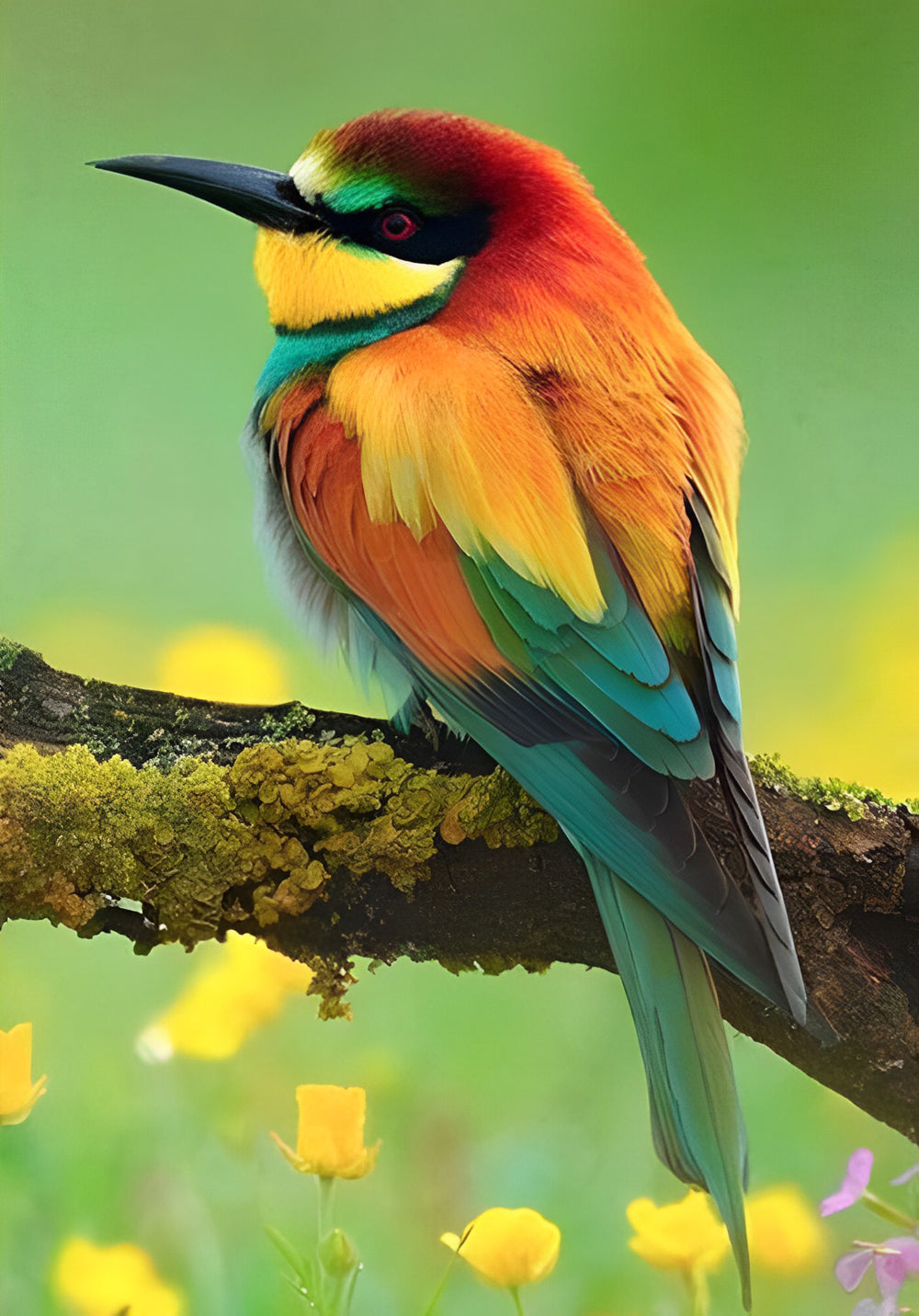 Een Kleurrijke Vogel Diamond Painting