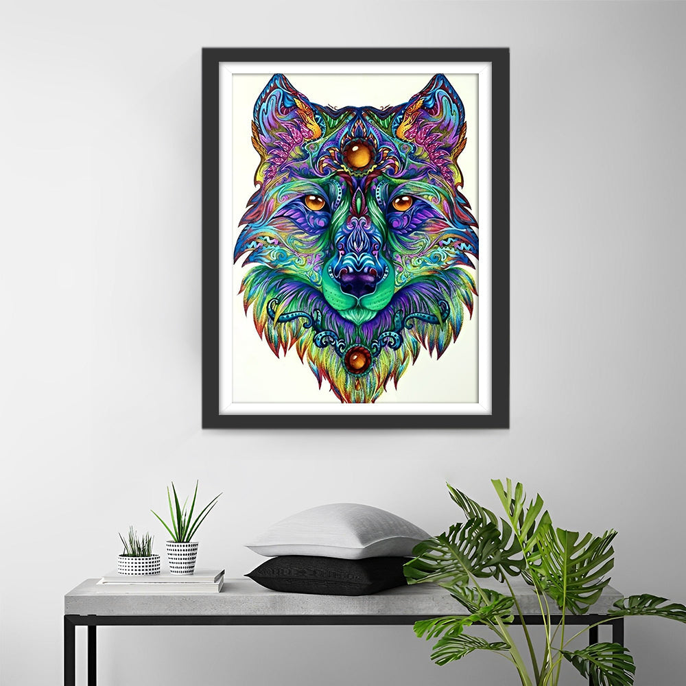Een Kleurrijke vos met een Juweel Diamond Painting