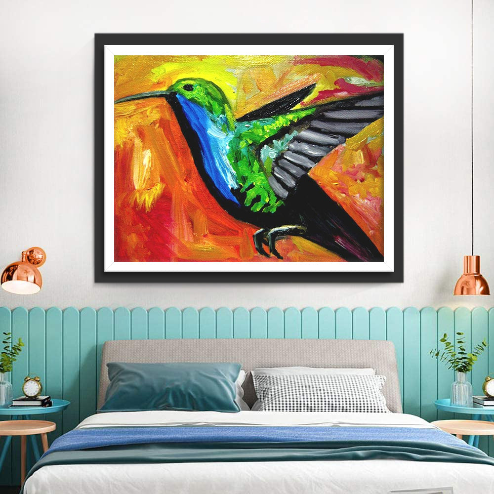Een Kolibrie op de Vleugels Diamond Painting