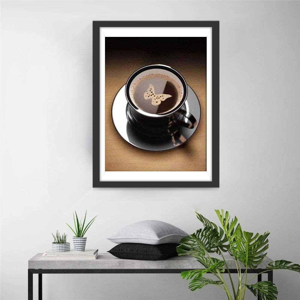 Een Kopje Krachtige Zwarte Koffie Diamond Painting