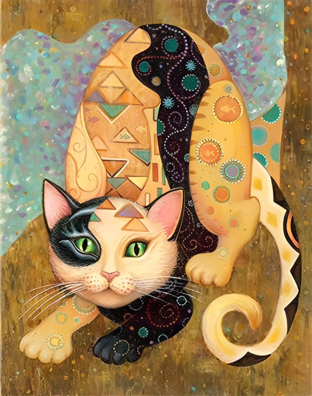 Een Kromme Kat Diamond Painting