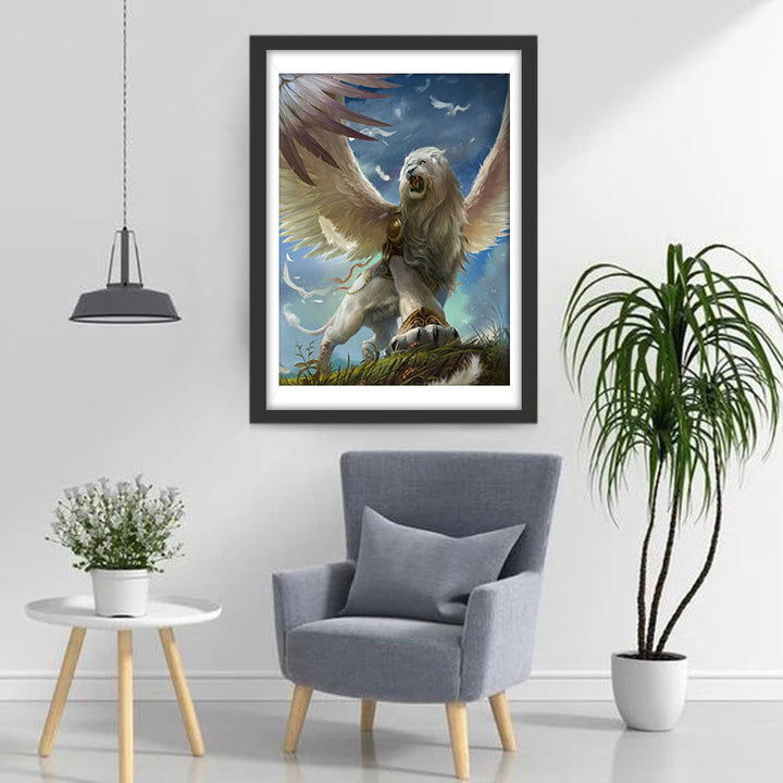 Een Leeuw met Vleugels Diamond Painting