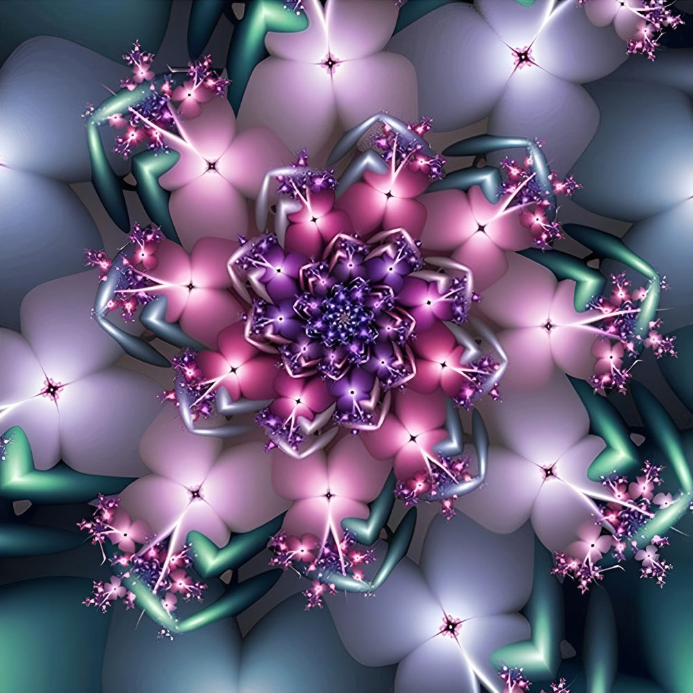 Een Luchtige Radiale Fantasie Diamond Painting