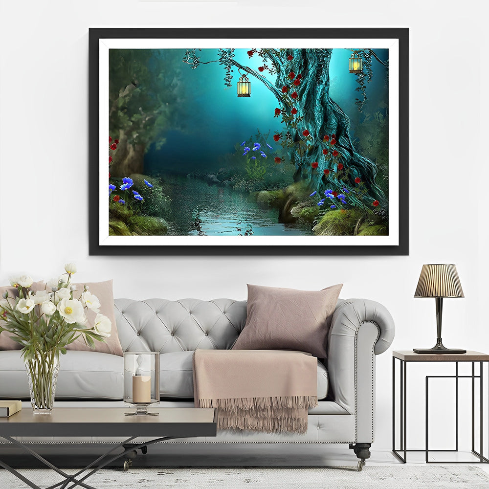 Een Magisch Boslandschap Diamond Painting