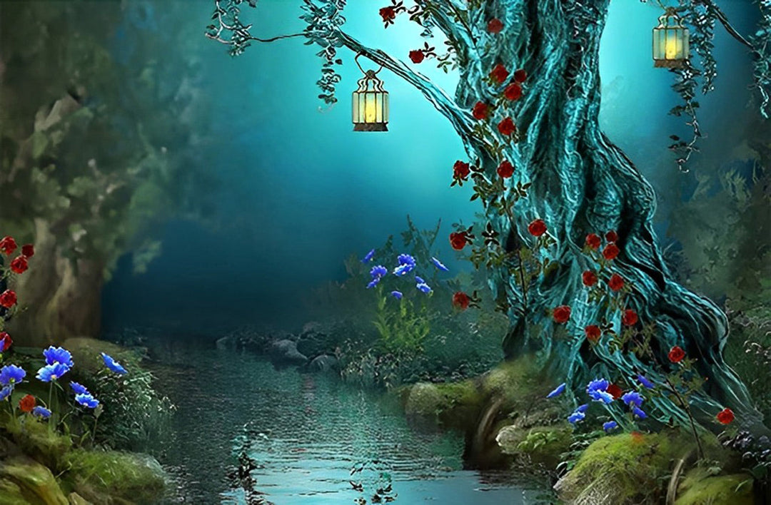 Een Magisch Boslandschap Diamond Painting