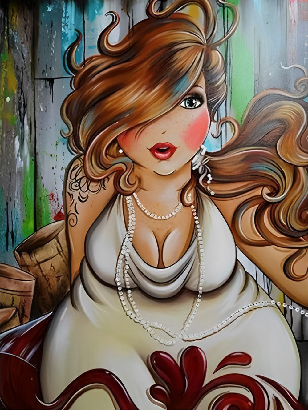 Een Moderne Vrouw Diamond Painting