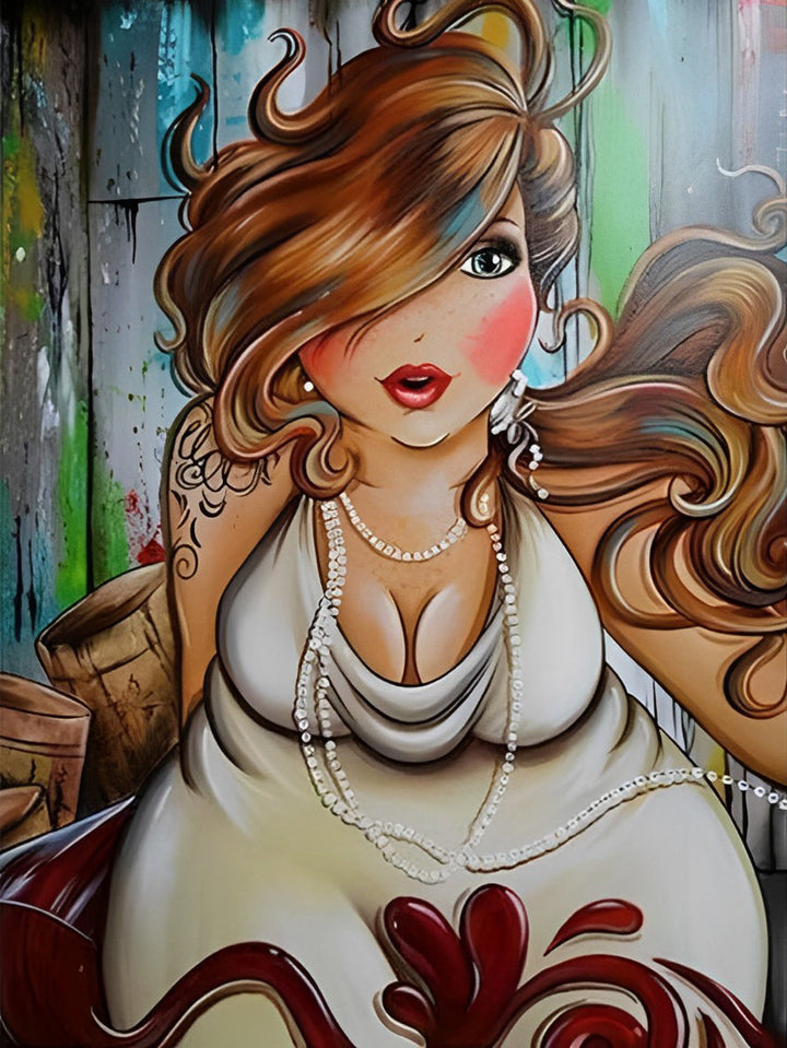 Een Moderne Vrouw Diamond Painting