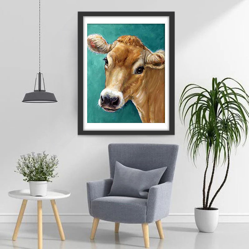 Een Onschuldige Stier Diamond Painting