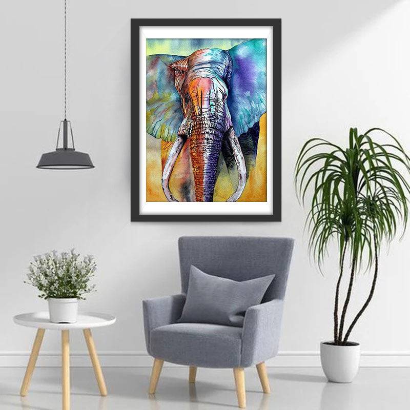 Een Oude Olifant Diamond Painting