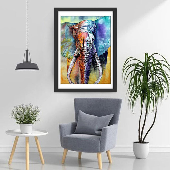 Een Oude Olifant Diamond Painting