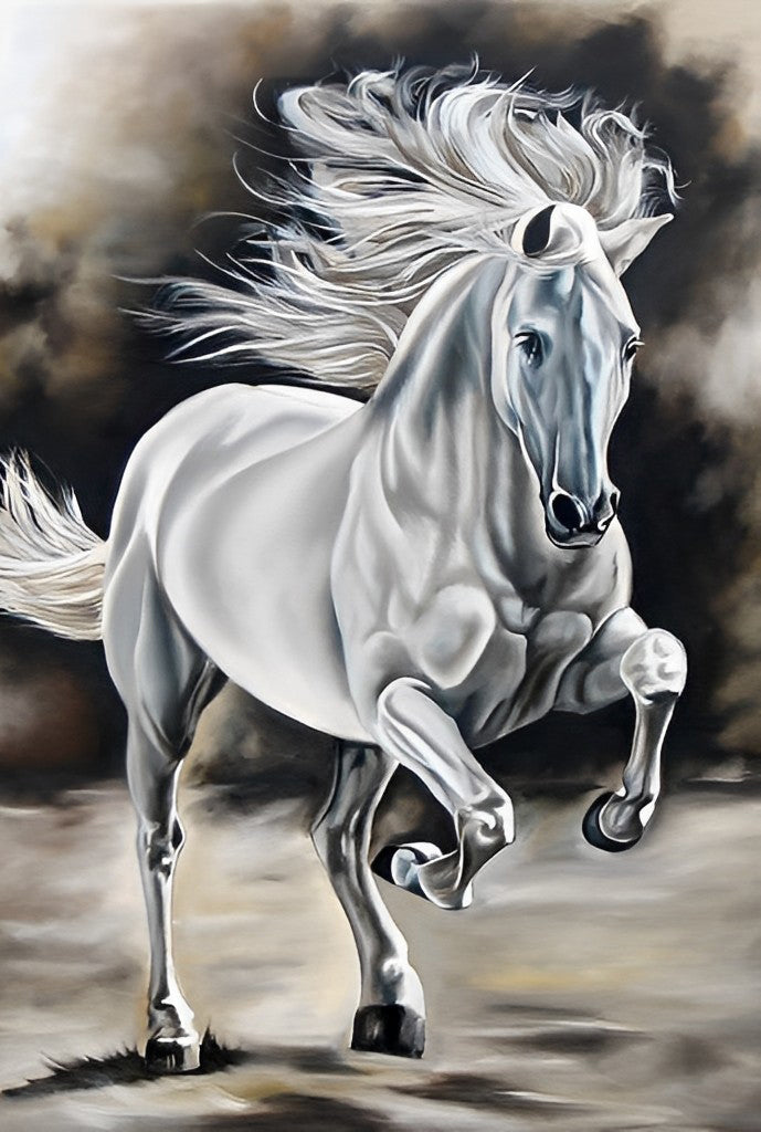 Een Paard Rent door de Woestijn Diamond Painting