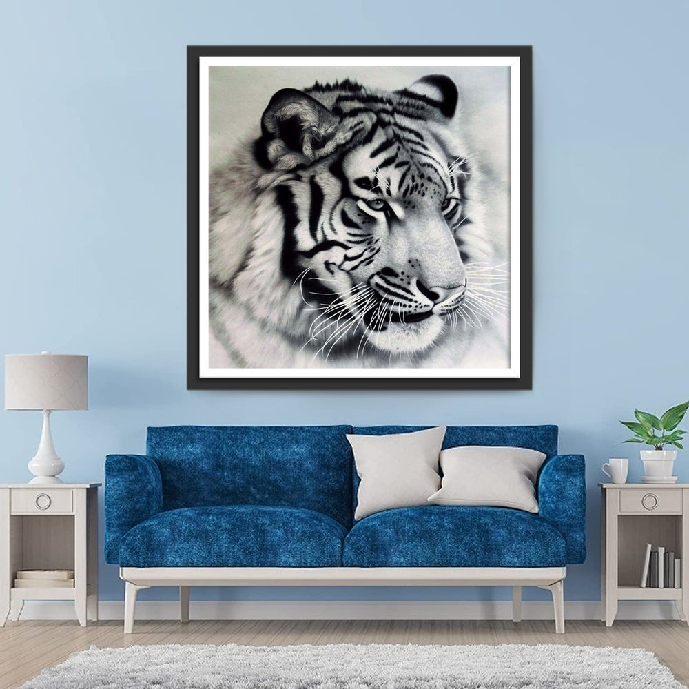 Een Peinzende Tijger Diamond Painting