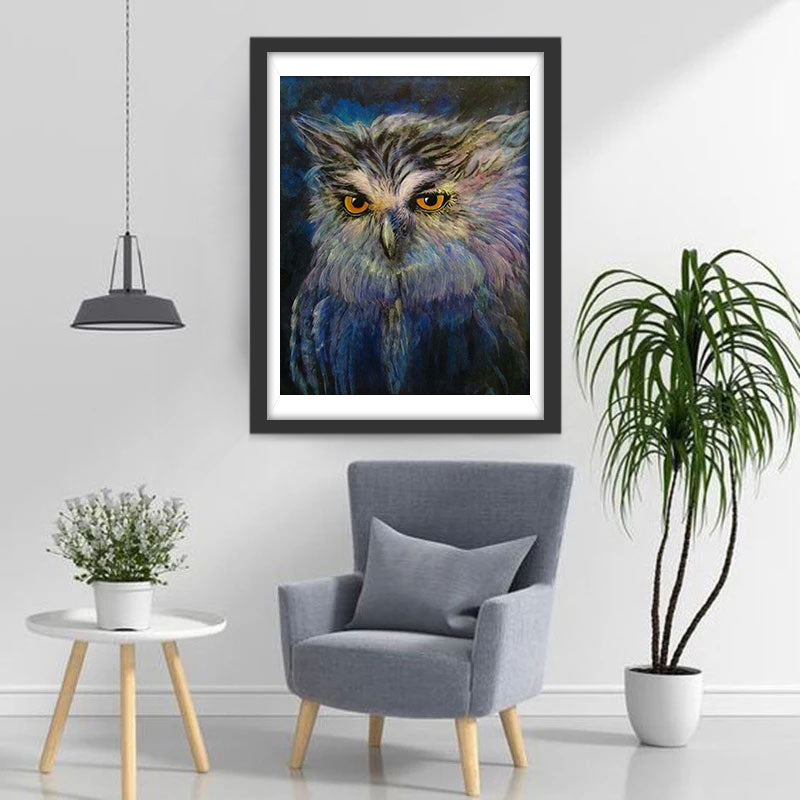 Een Pluizige Uil Diamond Painting