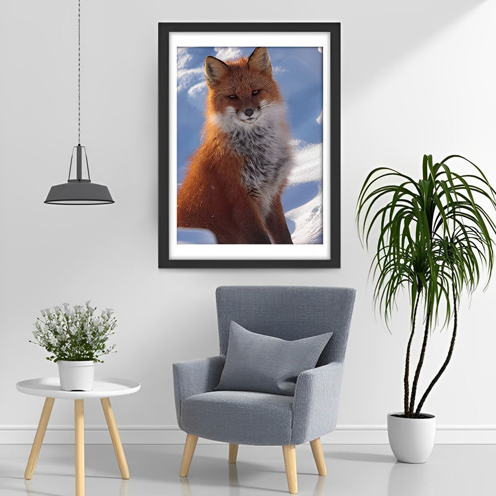 Een Poolvos Diamond Painting