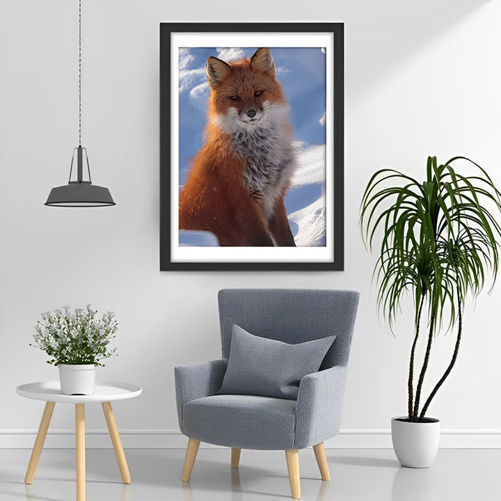 Een Poolvos Diamond Painting