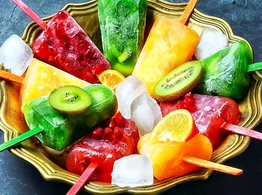 Een Regenboog van Fruitige Ijsjes Diamond Painting