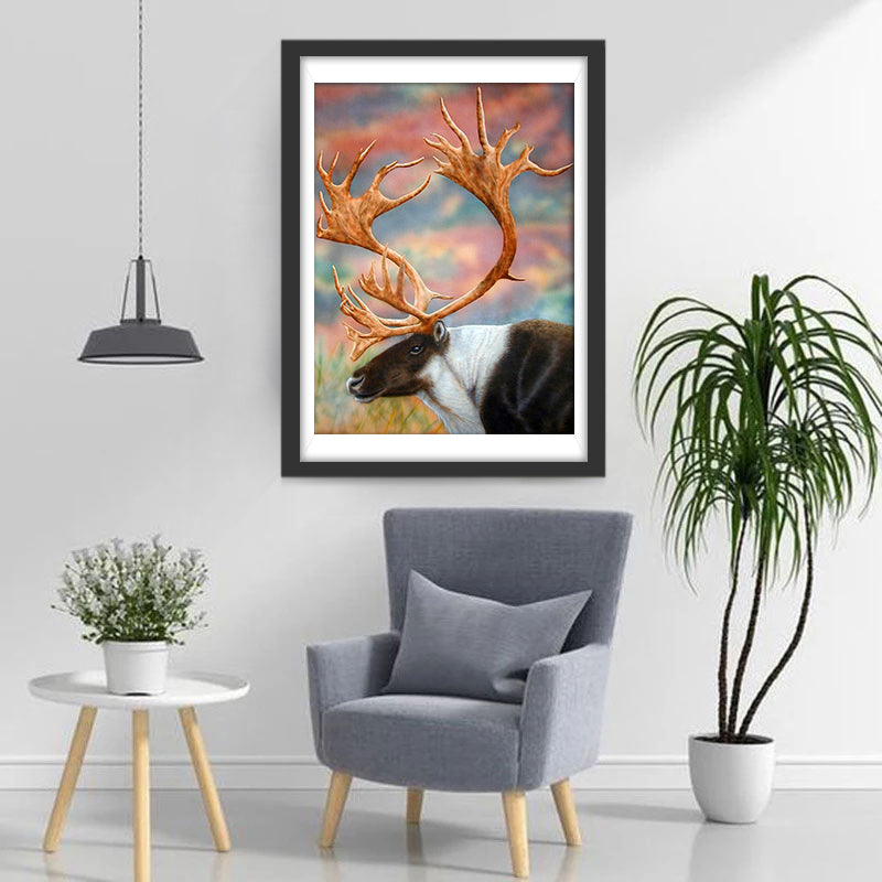 Een Rendier Diamond Painting