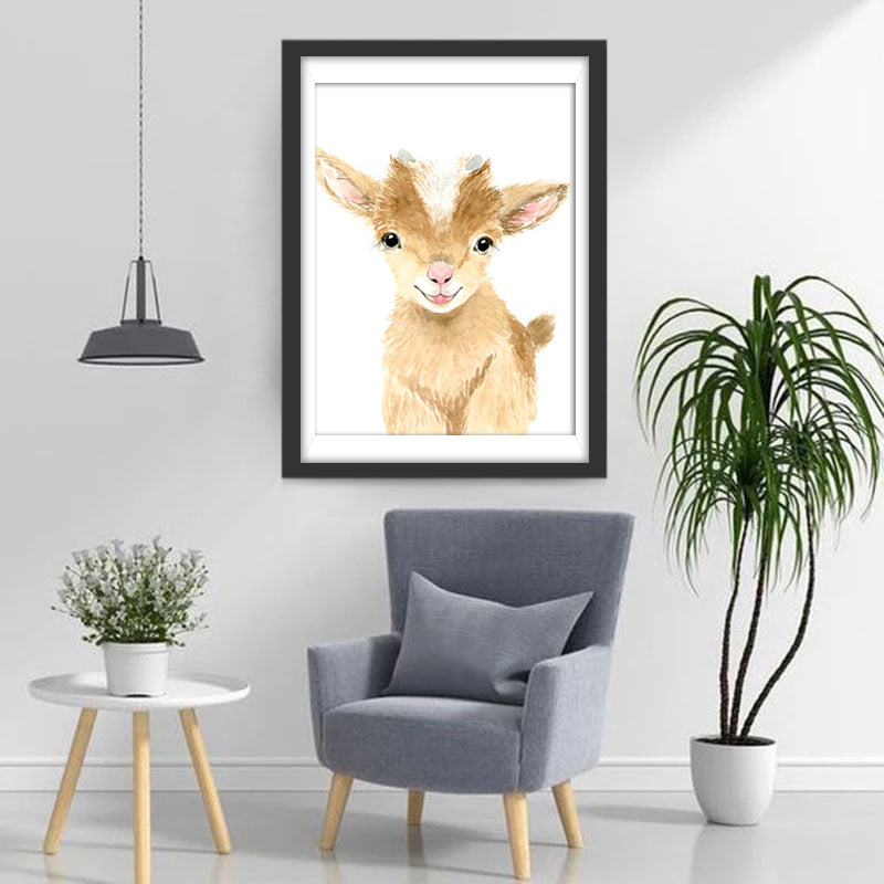 Een Schattig Schaapje Diamond Painting