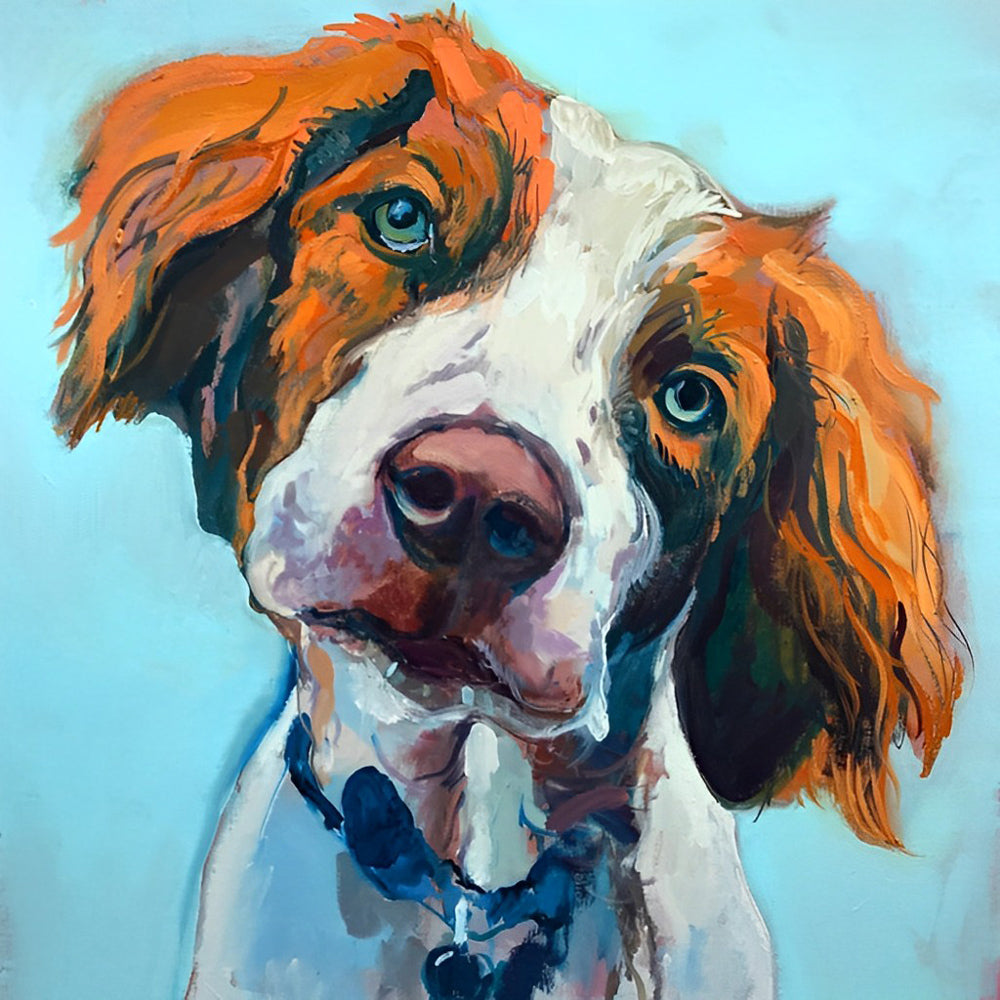 Een Sechte Hond Diamond Painting