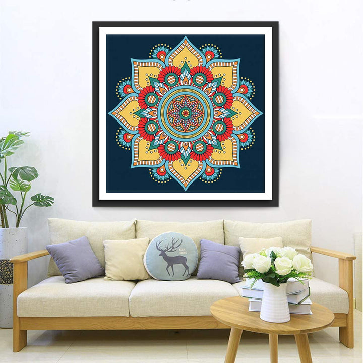 Een Verfijnde Kunstuiting van Symmetrie Diamond Painting