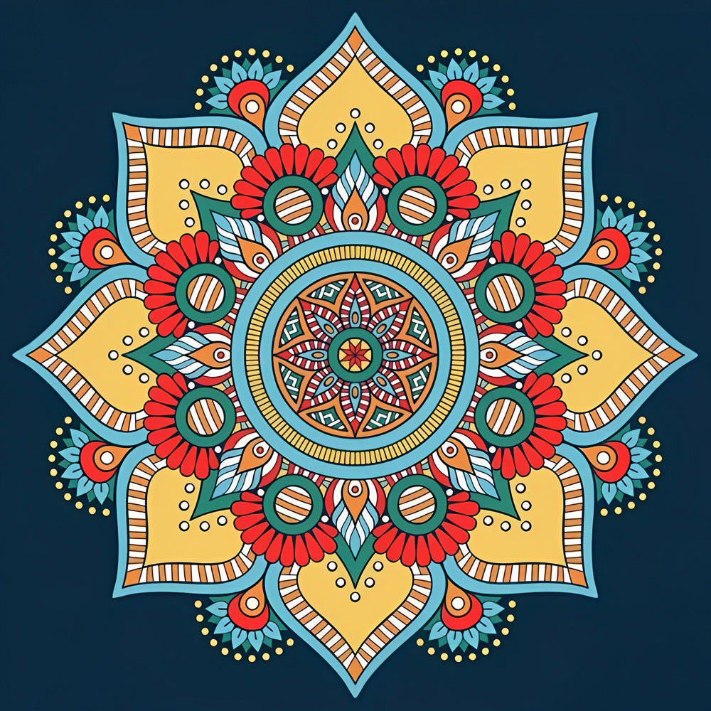 Een Verfijnde Kunstuiting van Symmetrie Diamond Painting