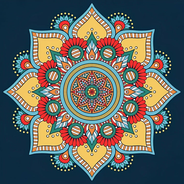 Een Verfijnde Kunstuiting van Symmetrie Diamond Painting
