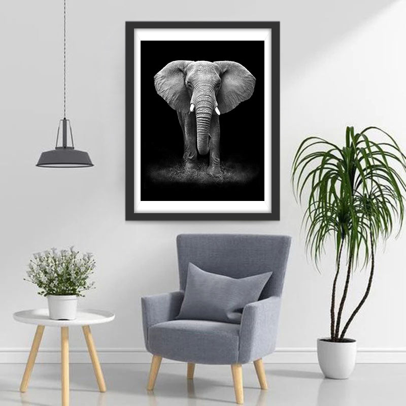 Een Vermoeide Olifant Diamond Painting