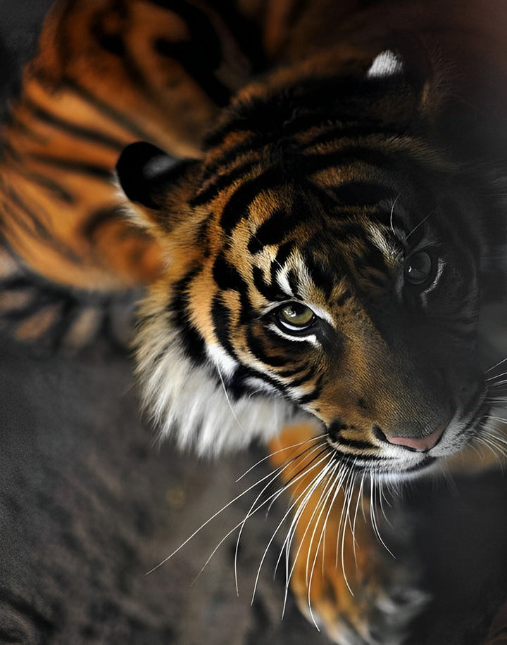 Een Waakzame Tijger Diamond Painting