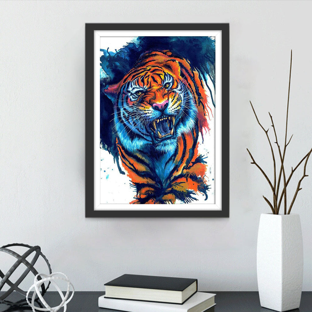 Een Wrede Tijger Diamond Painting